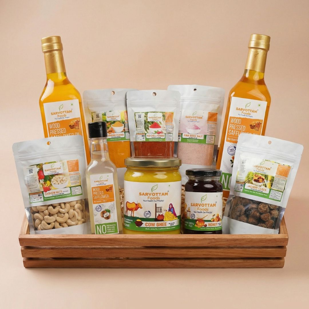 Safflower grocery basket