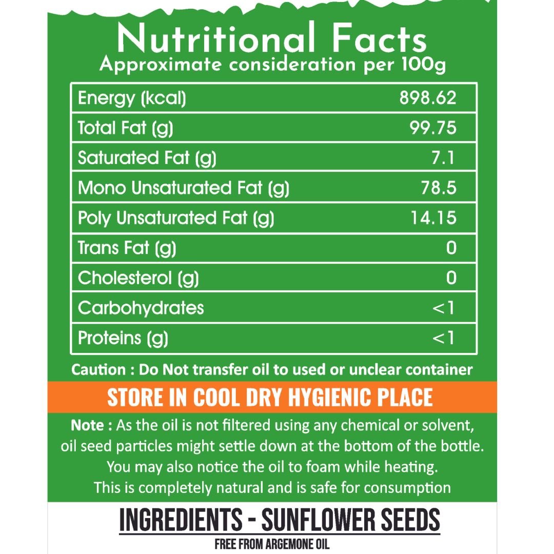 Sunflower Oil | Woodpressed