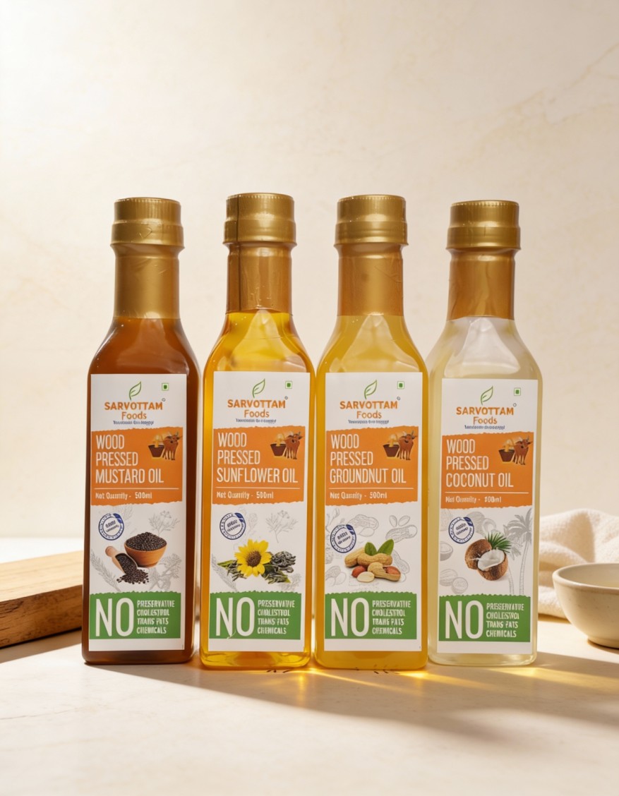 500ML COMBO (GROUNDNUT SUNFLOWER COCONUT MUSTARD)